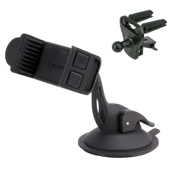 Scosche 3 in 1 Universal Vent and Suction Cup Mount, Black HDVM-1 - main